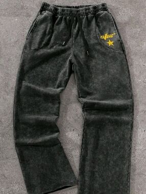 Acid Wash Star Sweatpants Sz Large